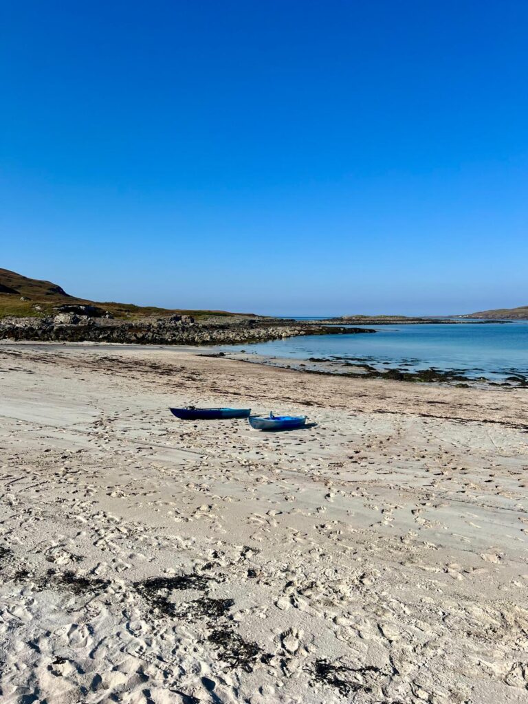 Kayaks on Ristol Beach